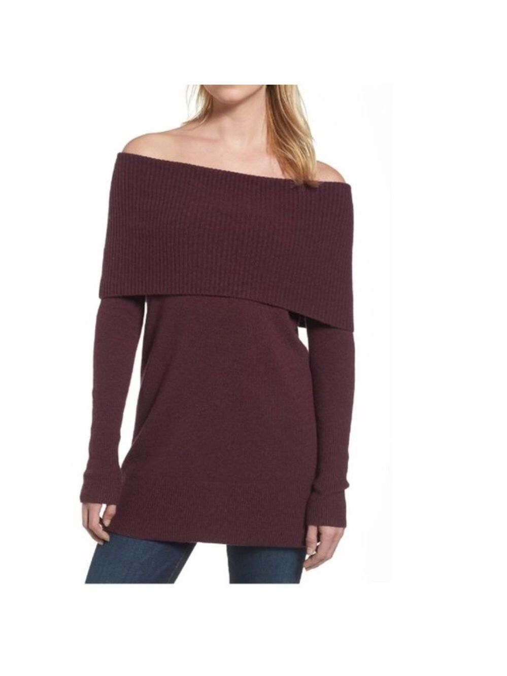 Halogen Convertible Neck Sweater